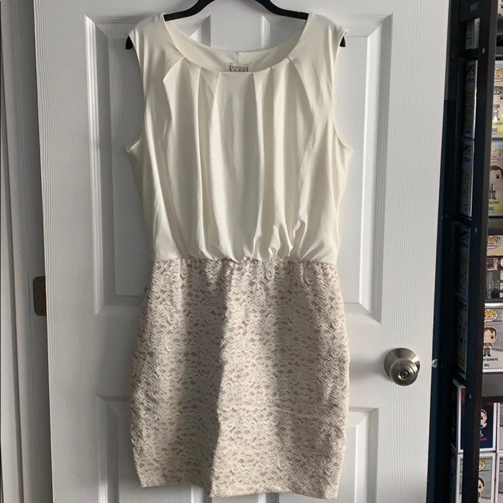 Flowy/silky Top with Laced Bottom Dress